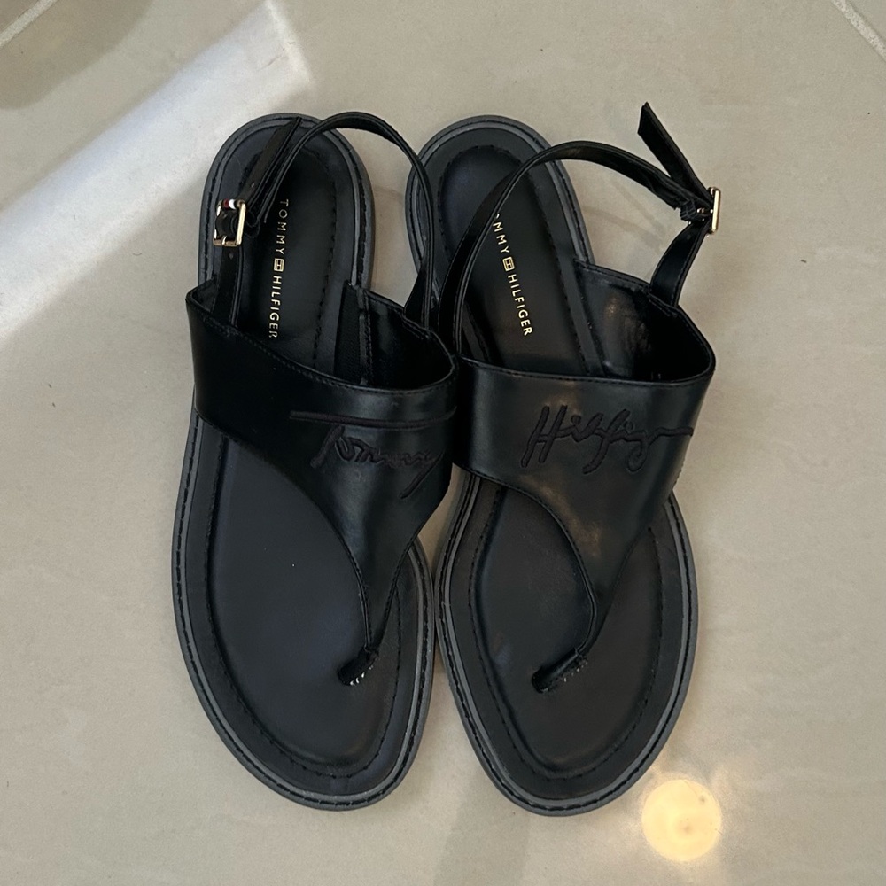 Tommy Hilfiger Black Sandals